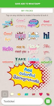 Texticker, Create Text Stickers - WAStickerApps for PC screenshot 3