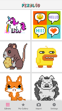 Color by Number Pixel Art Coloring Book - Pixel4u for PC screenshot 1