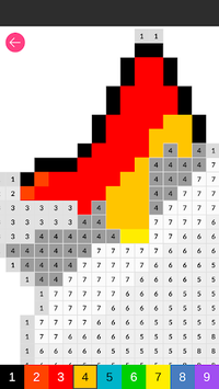 Color by Number Pixel Art Coloring Book - Pixel4u for PC screenshot 2