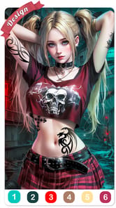 Tattoo Coloring games for PC screenshot 1