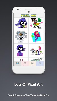 Color By Number Teen Titans Go Pixel Art Games for PC screenshot 2