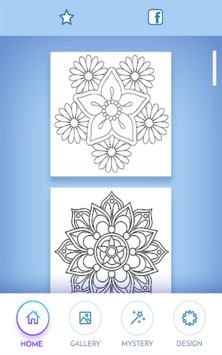 Flowers Mandala coloring book for PC screenshot 1