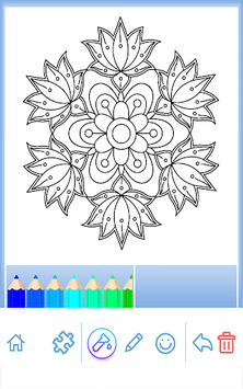 Flowers Mandala coloring book for PC screenshot 2