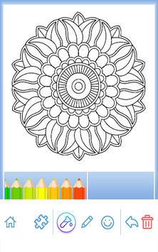Flowers Mandala coloring book for PC screenshot 3