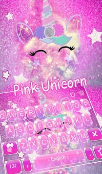 Pink Unicorn Keyboard Theme for PC screenshot 1