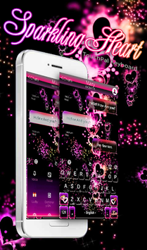 Sparkling Heart Keyboard Theme for PC screenshot 1