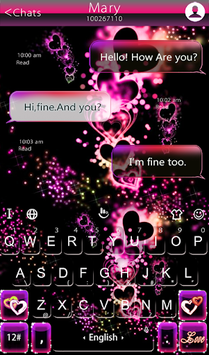 Sparkling Heart Keyboard Theme for PC screenshot 2