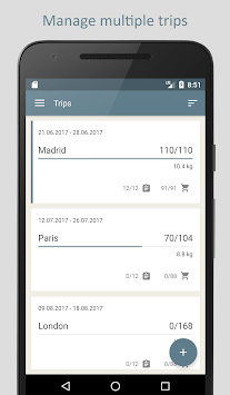 PackTeo - Travel Packing List for PC screenshot 1