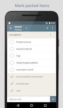 PackTeo - Travel Packing List for PC screenshot 3