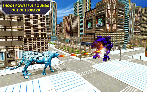 Futuristic Robot Car Transform: Leopard Robot Car for PC screenshot 3