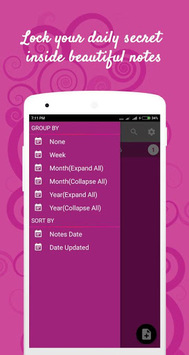 Daily note diary for PC screenshot 1