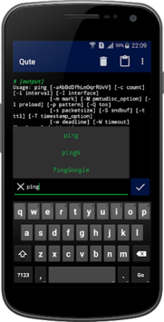 Qute: Command Console & Terminal Emulator for PC screenshot 3