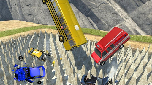 Beamng Drive Death Stair Car Speed Crash for PC screenshot 1