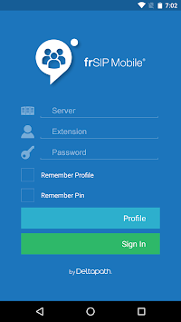 frSIP Mobile for PC screenshot 1