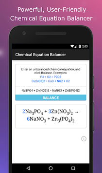 Chemical Balancer – Chemical Equation Balancer for PC screenshot 1