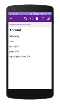 English to Yoruba Dictionary for PC screenshot 3