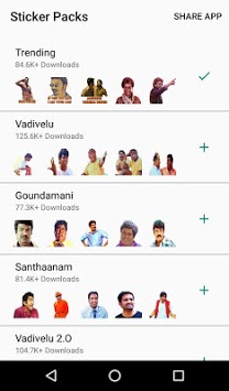 Tamil Stickers for WhatsApp (WAStickerApp) for PC screenshot 1