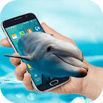 Dolphin on Screen Dolphin Show in Phone Joke for PC