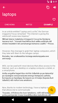 Chichewa English Offline Dictionary & Translator for PC screenshot 3