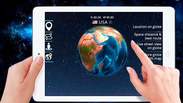 3D Earth Globe: World Map Panorama & 360 Satellite for PC screenshot 2