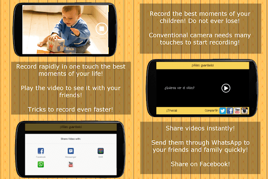 1 Tap Record - Video fast for PC screenshot 1