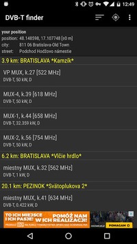 DVB-T finder for PC screenshot 1