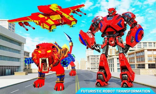 Flying Tank Transform Robot War: Lion Robot Games for PC screenshot 1