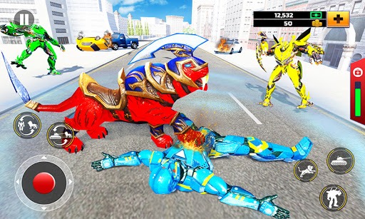 Flying Tank Transform Robot War: Lion Robot Games for PC screenshot 3