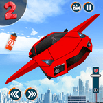 Flying Car Shooting Game: Modern Car Games 2021 APK