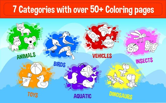 Learning & Coloring Game for Kids & Preschoolers for PC screenshot 1