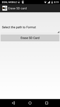 Erase SD card for PC screenshot 1