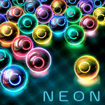 Magnetic balls: glowing neon HD for PC