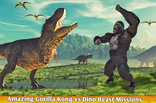 Gorilla Battle: Dinosaur World Survival for PC screenshot 1