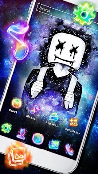 DJ Neon Galaxy Launcher Theme Live HD Wallpapers for PC screenshot 2