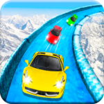 Frozen Water Slide Car Race; Aqua Park adventure APK