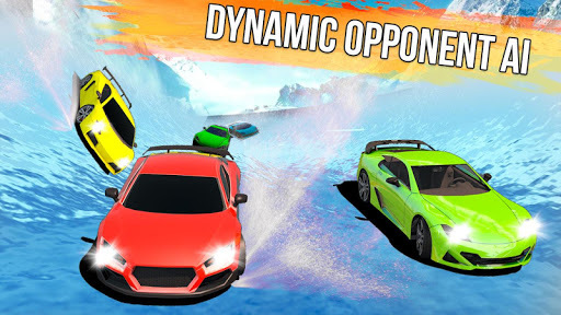 Frozen Water Slide Car Race; Aqua Park adventure for PC screenshot 2