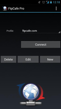 FtpCafe FTP Client for PC screenshot 1