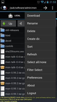 FtpCafe FTP Client for PC screenshot 3