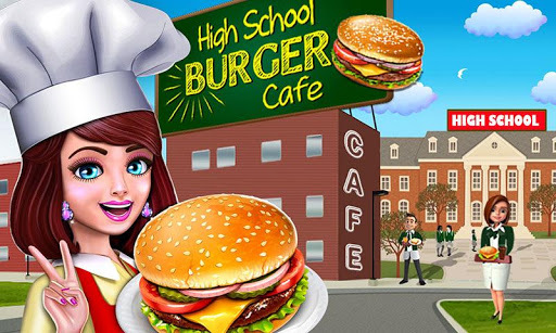 High School Café Girl: Burger Serving Cooking Game for PC screenshot 1