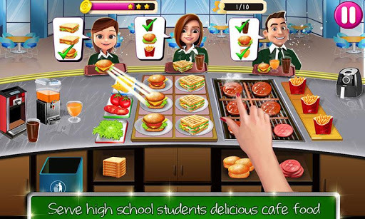 High School Café Girl: Burger Serving Cooking Game for PC screenshot 3