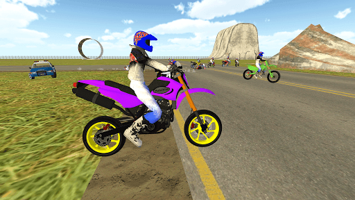 Bike Rider vs Cop Car City Police Chase Game for PC screenshot 2