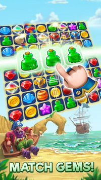 Pirates & Pearls - A Match 3 Pirate Puzzle Game for PC screenshot 1