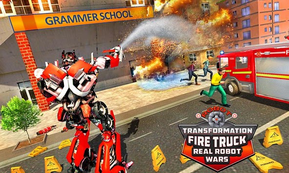 Robot Transformation Fire Truck: Real Robot Wars for PC screenshot 1