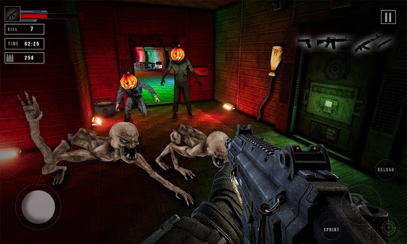Real zombie hunter - FPS shooting in Halloween for PC screenshot 1