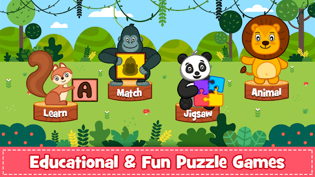 Animal Puzzle for kids - Preschool Learning Games for PC screenshot 1