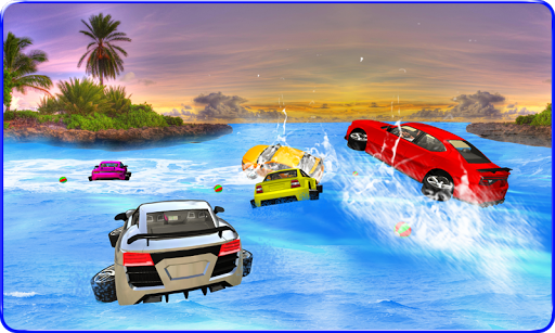 Water Surfing Car Racing 3D for PC screenshot 2
