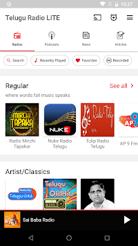 Telugu FM Radio HD - Podcast, Telugu Live News for PC screenshot 1