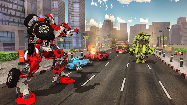 Moto Robot Transformation: Robot Flying Car Games for PC screenshot 3