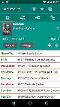 GedStar Pro Genealogy Viewer for PC screenshot 1