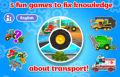 Learn Vehicles for Kids - Transport for Toddlers for PC screenshot 1